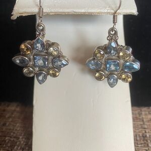 NWT Topaz and Peridot Earrings